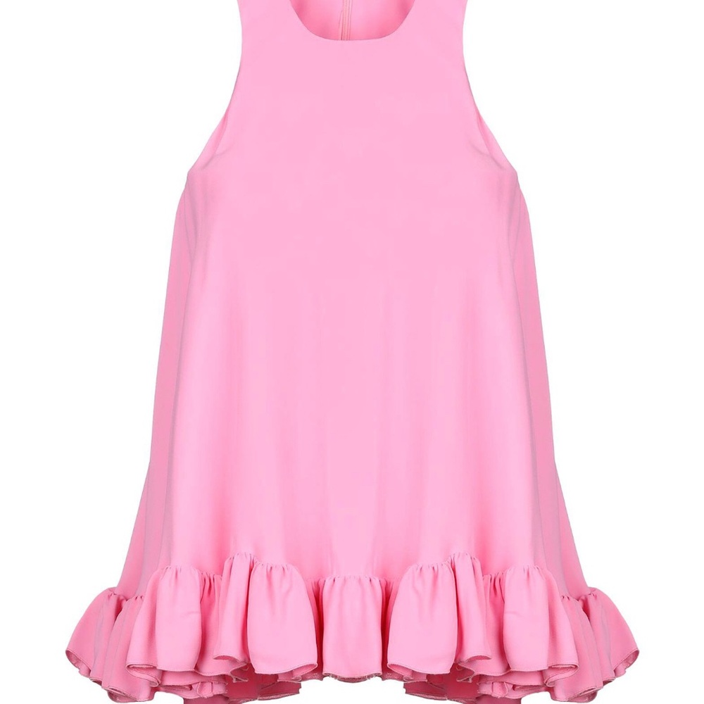 New MSGM Pink Ruffle Hem Top - New, size 4/6